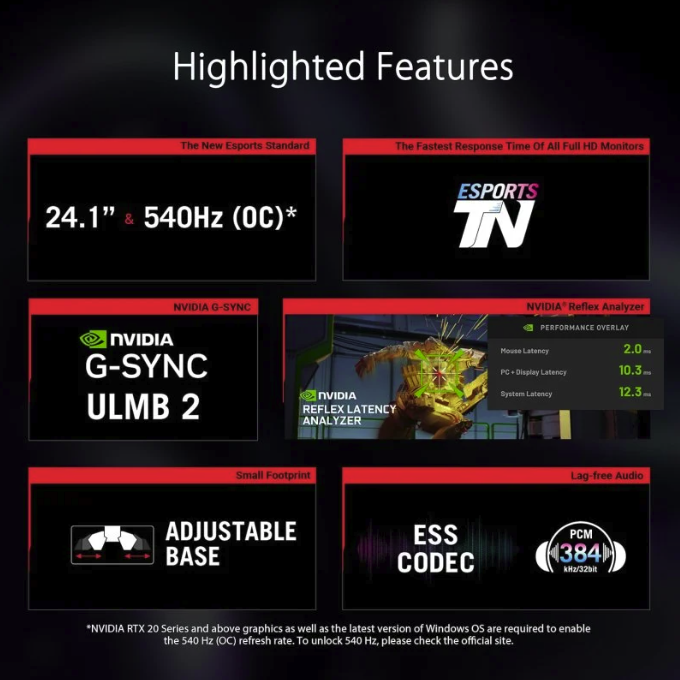 ASUS ROG Swift Pro PG248QP LED FullHD 540Hz G-Sync