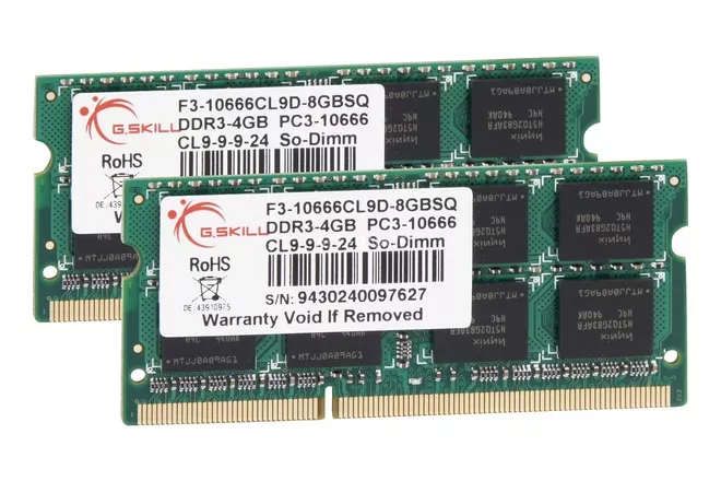 8GB DDR3-1333 SQ módulo de memoria 2 x 4 GB 1333 MHz, Memoria RAM