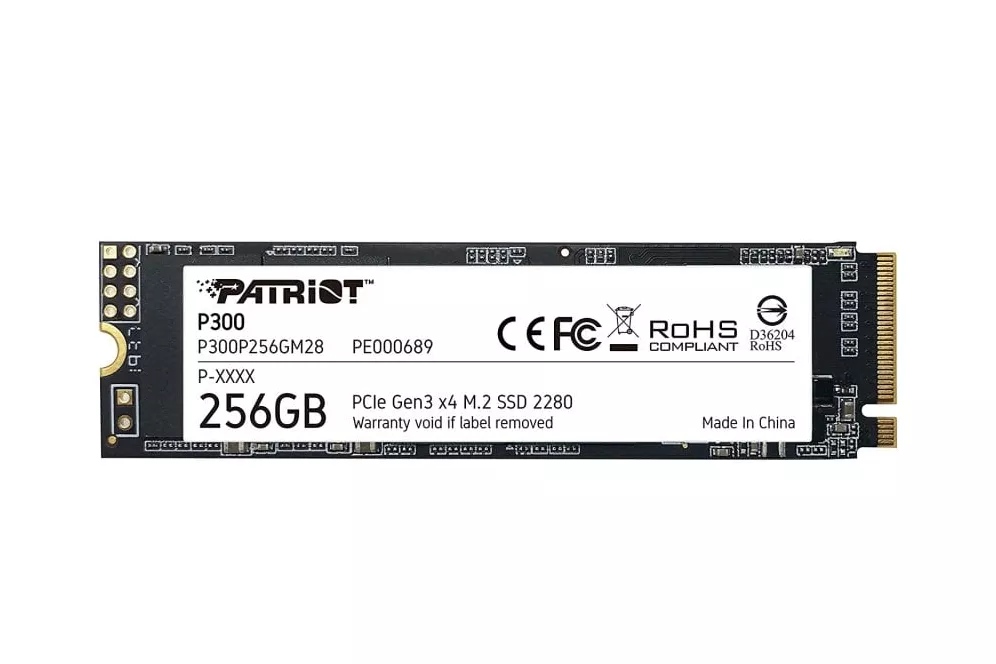 Patriot P300 256GB SSD M.2 PCIe NVMe