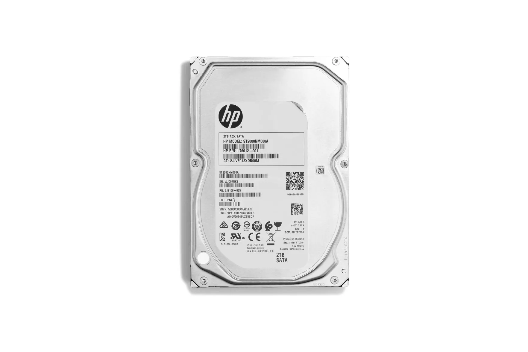 Disco Duro HP 2Z274AA 2 TB 3,5 Multicolor SATA 7200 Rpm