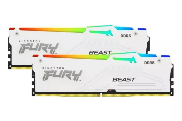 Kingston FURY Beast RGB White DDR5 5200MHz 32GB 2x16GB CL40