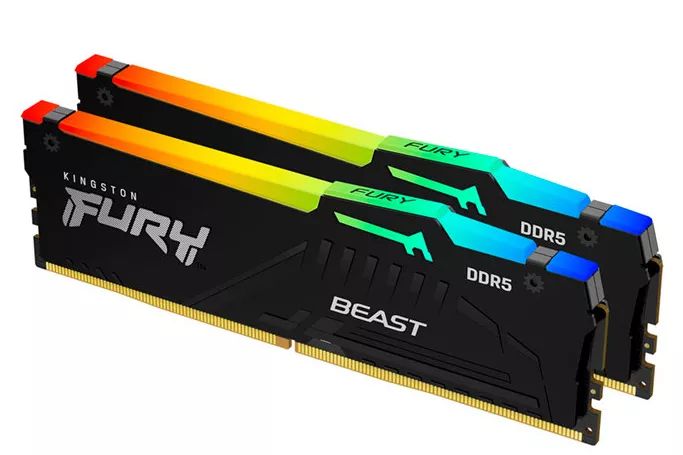 Kingston Fury Beast RGB 32GB (2x16GB) DDR5 6000MHz CL30 Expo - Memoria RAM