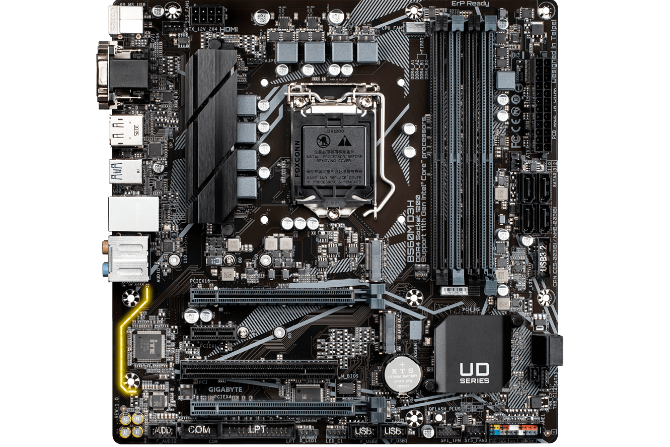 Placa Base Gigabyte B560M D3H Intel B560 Express Socket 1200 MATX ...