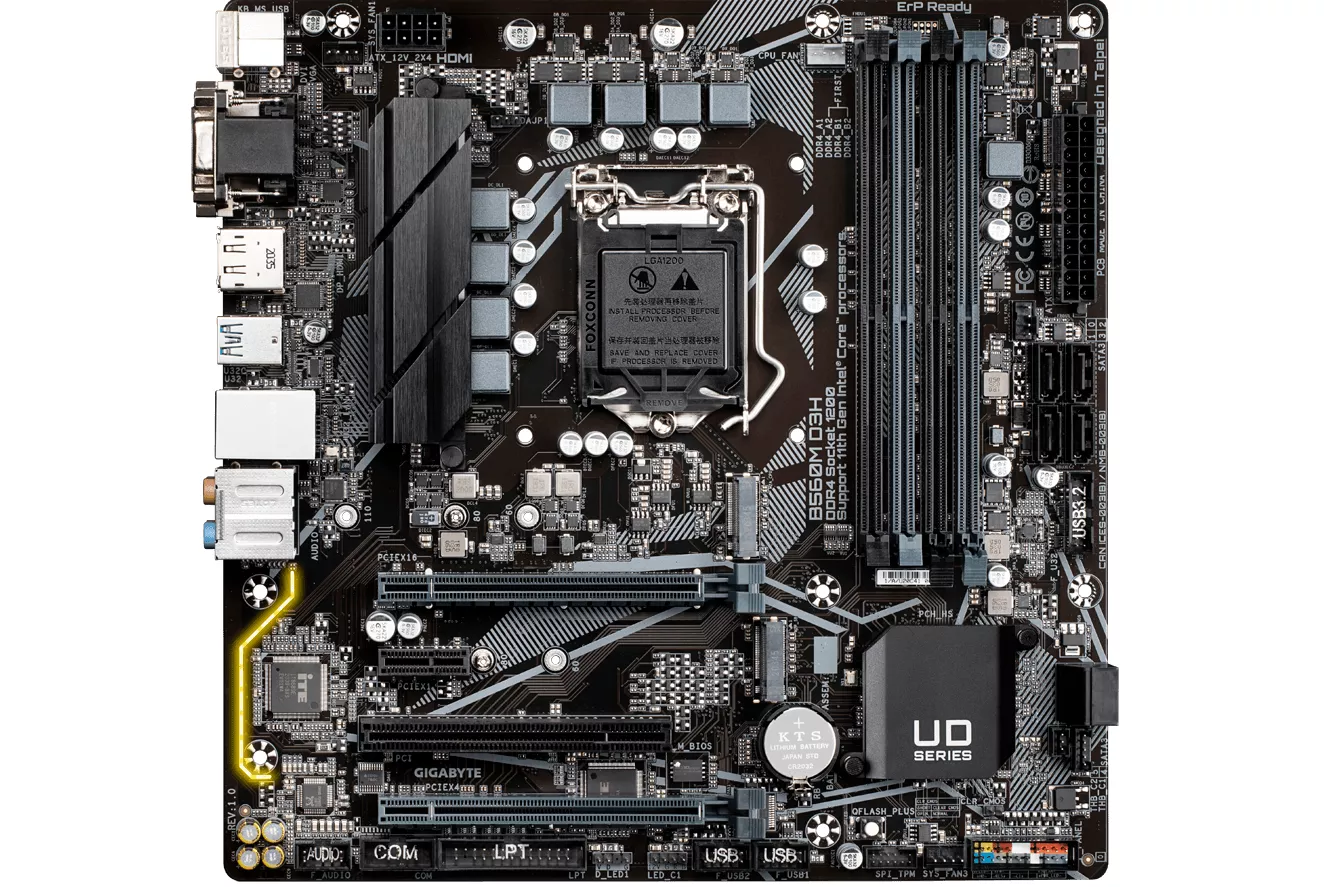 Placa Base Gigabyte B560M D3H Intel B560 Express Socket 1200 MATX