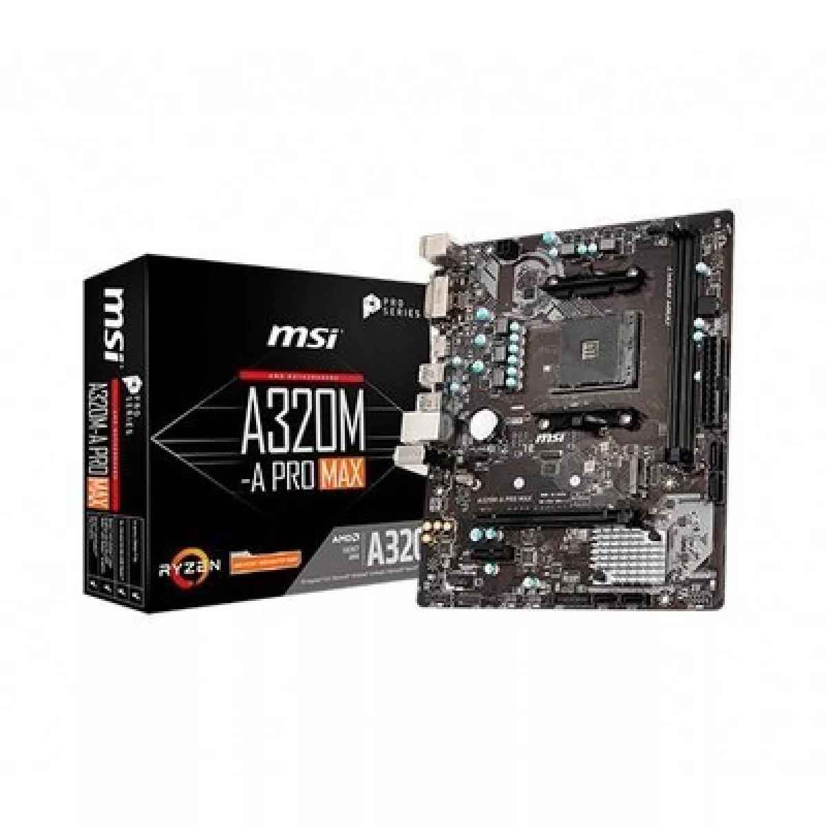 Placa Base MSI A320M A Pro Max Socket AM4 MATX