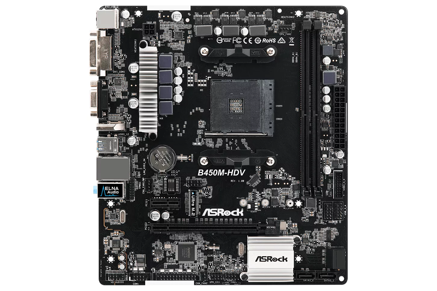 Placa Base ASROCK B450M HDV Socket AM4 ATX