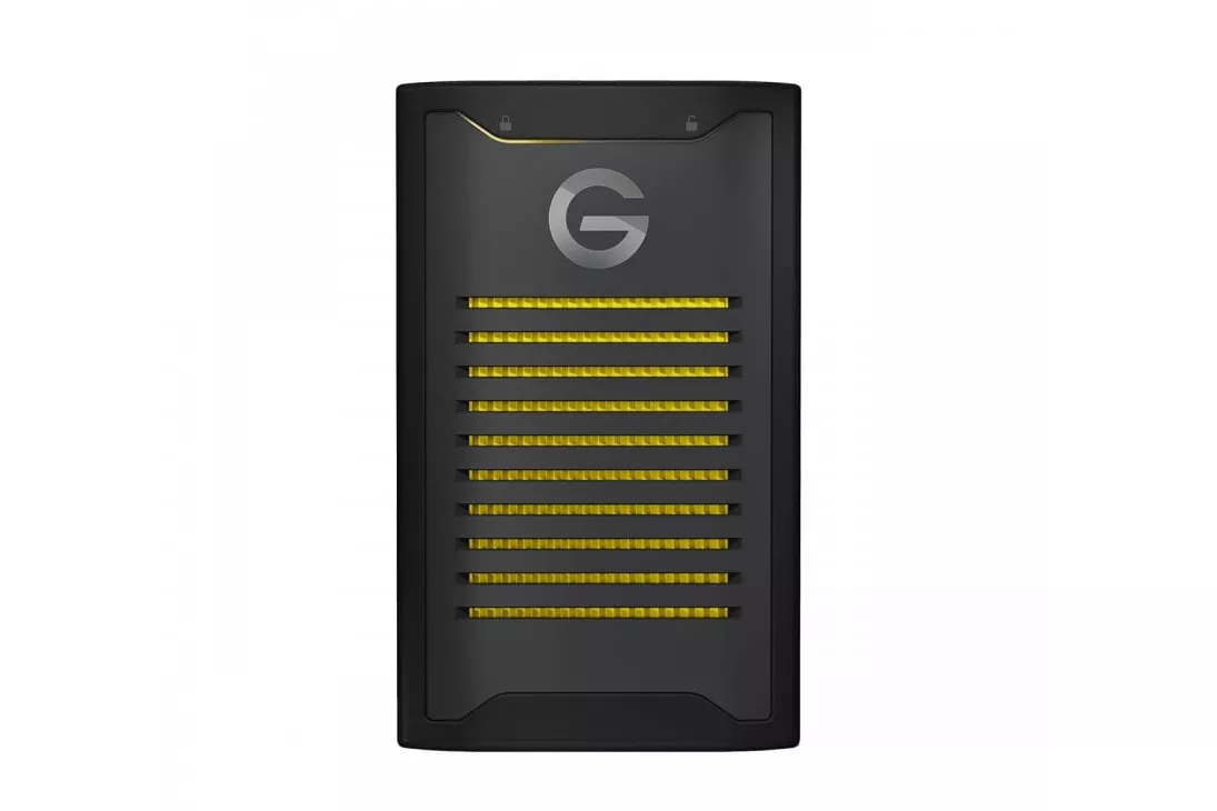 G-Technology SSD NVMe 2TB con Cifrado ArmorLock USB-C Negro/Amarillo