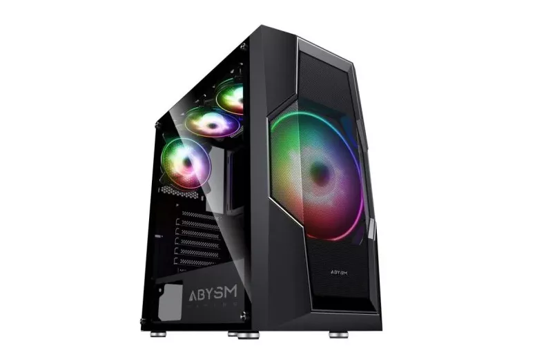 Abysm Gaming Danube Hron Black Caja PC ATX Cristal Templado USB 3.0 Negra