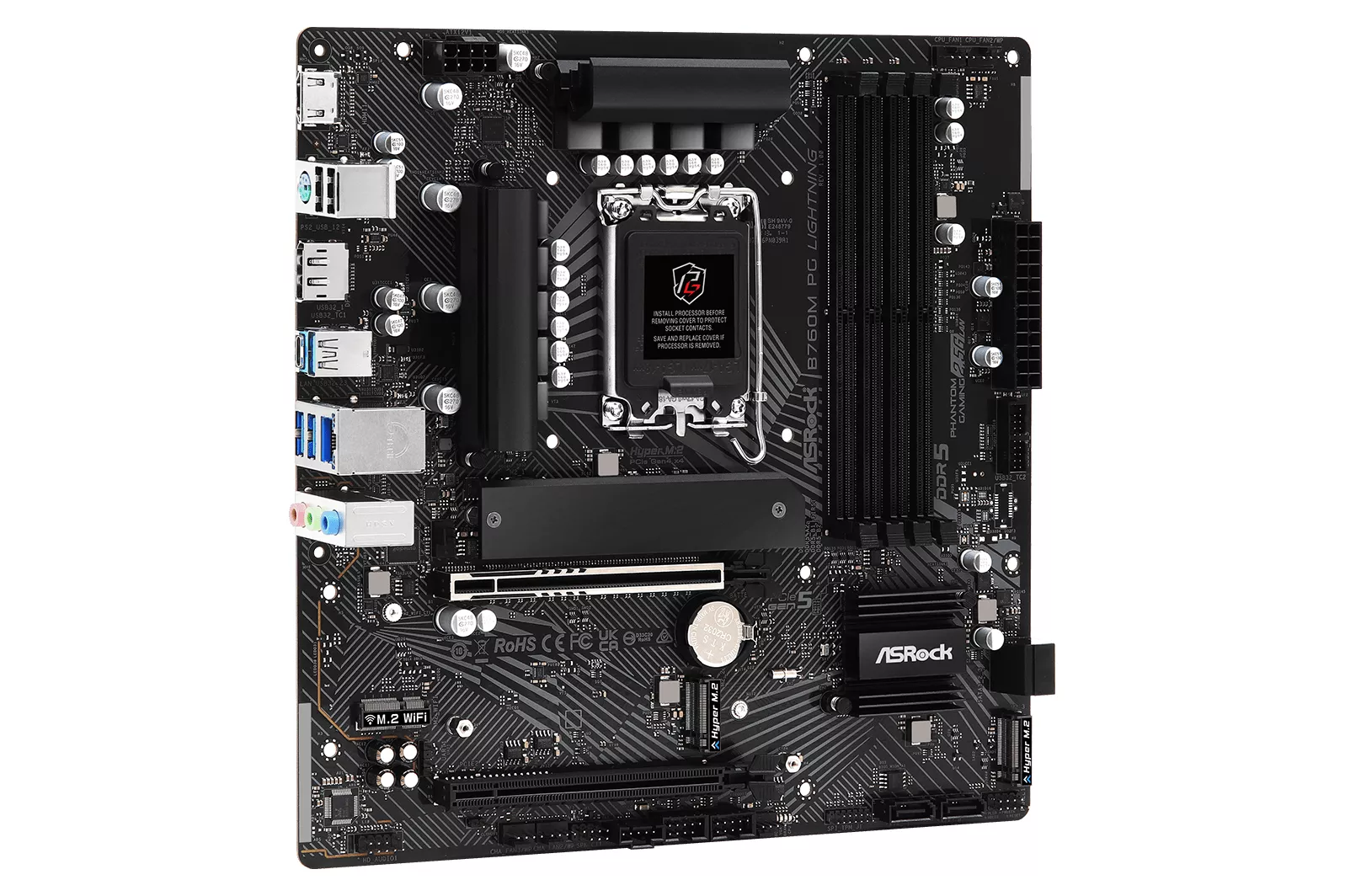 Placa Base ASRock B760M PG Lightning WIFI Socket 1700