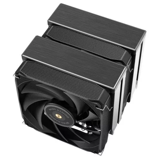 Mars Gaming Mcpu-xu9 Disipador Cpu Doble Torre Tdp 400w 2x Ventiladores Fdb 9 Heatpipes Bph Negro