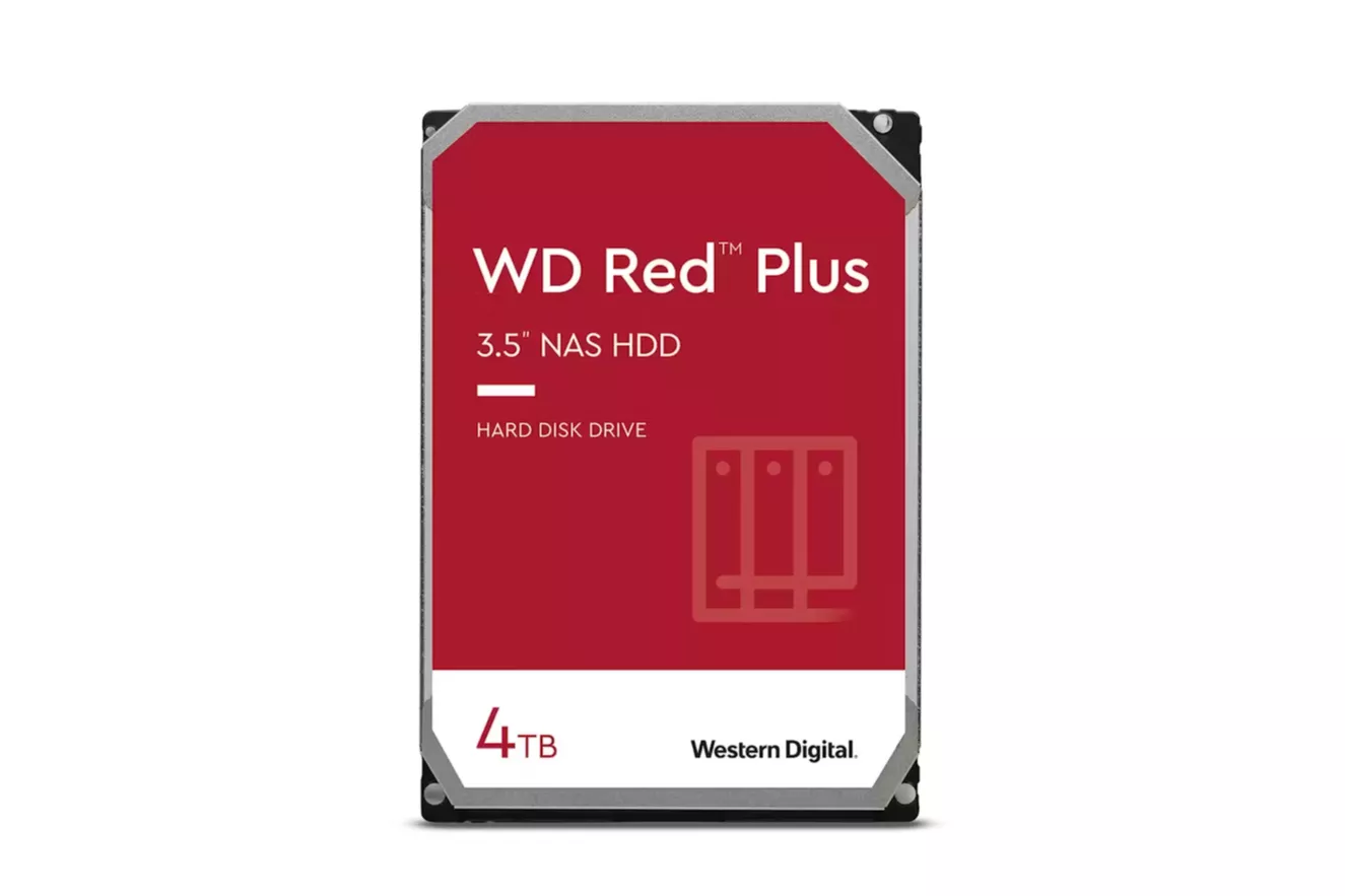 Disco Western Digital Red Plus 4TB 5400rpm 256MB SATA III