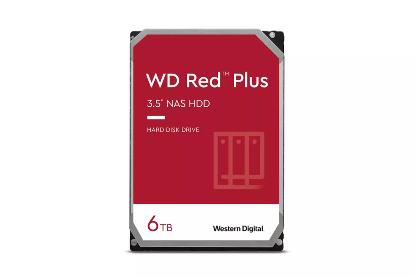 Disco Western Digital Red Plus 6TB 5400rpm 256MB SATA III