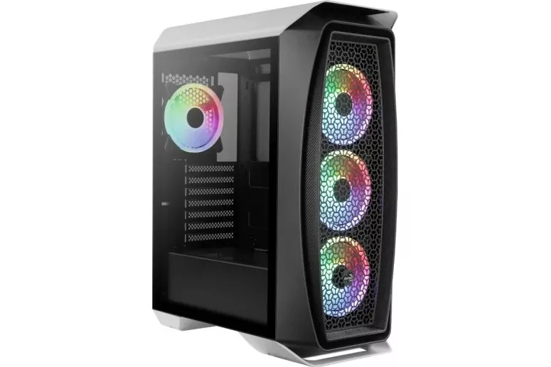 Aerocool Aero One Duo ARGB Cristal Templado USB 3.0 Blanca