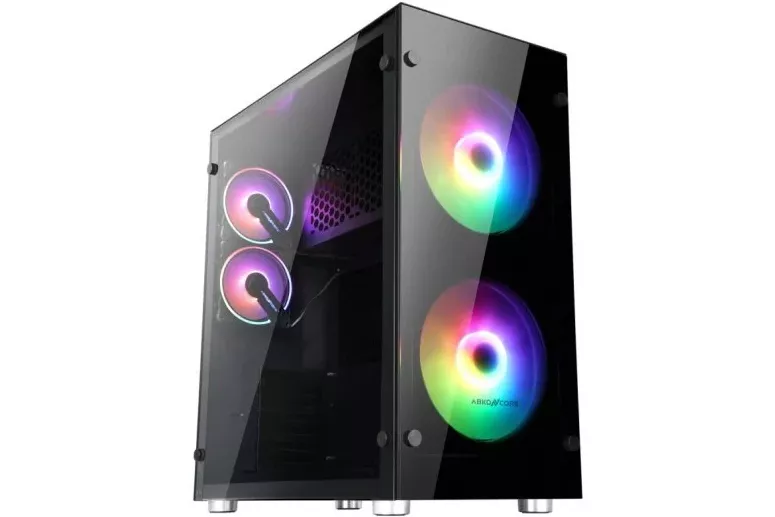 Abkoncore Ramsses 850 Sync Cristal Templado USB 3.0 RGB Negra