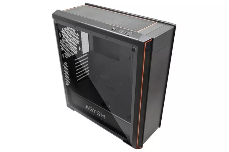 Abysm Gaming Dorian Caja PC Cristal Templado USB 3.0 Negra/Naranja