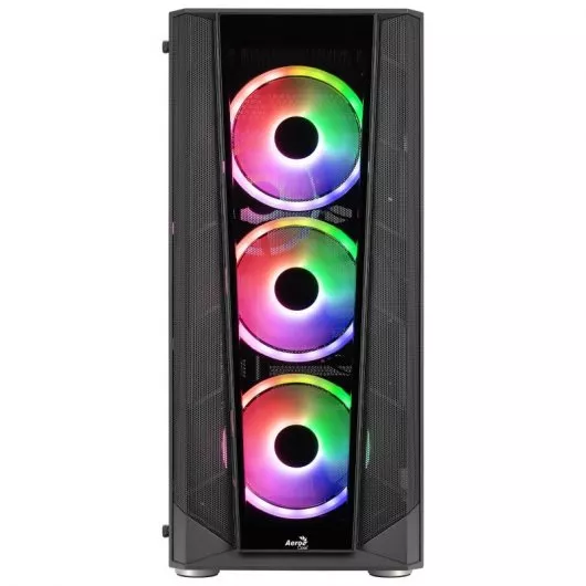 Aerocool PRISMBKV3 ARGB Cristal Templado USB 3.0 Negro