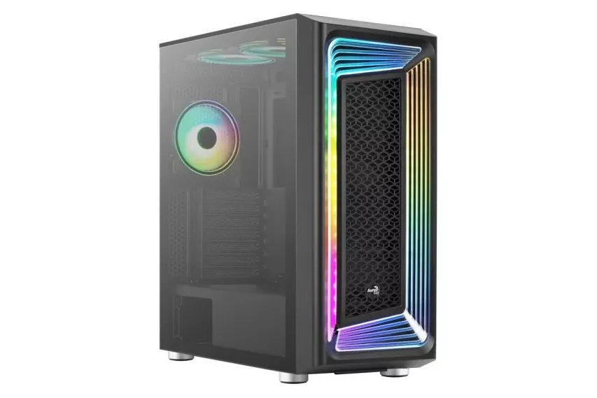 Aerocool Interstellar Torre ATX RGB Cristal Templado USB 3.0 Negra