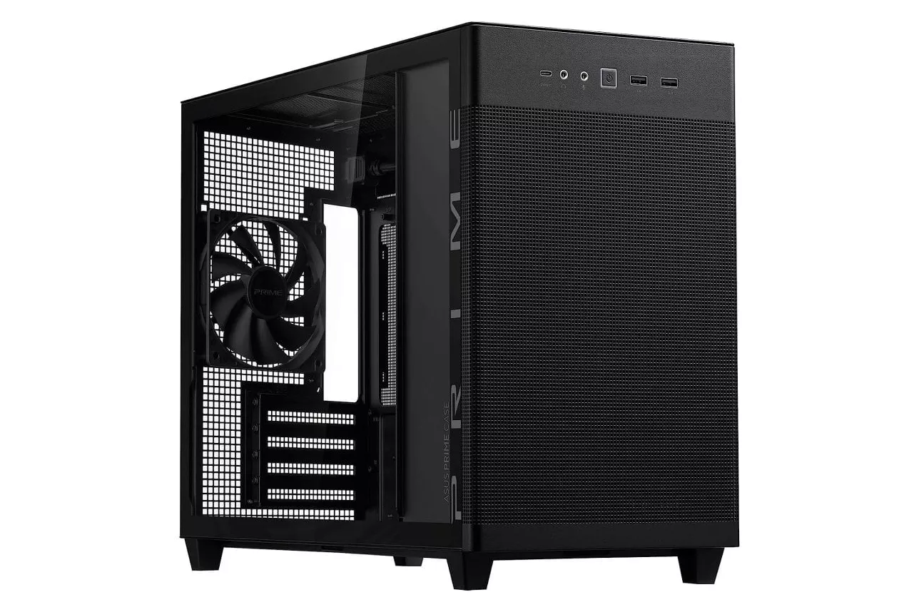 ASUS AP201 PRIME CASE TG Cristal Templado USB 3.2 Negra