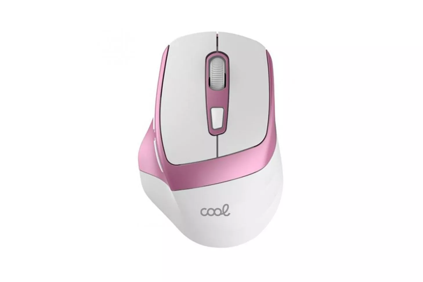 COOL Ergonomic Ratón Inalámbrico 3200 DPI Blanco/Rosa