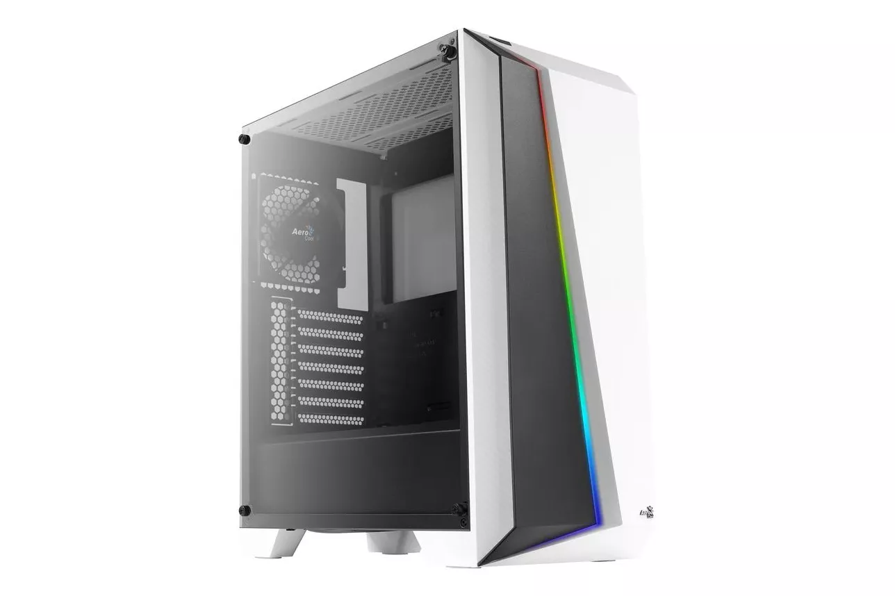 AeroCool Cylon Pro Cristal Templado USB 3.0 Blanca