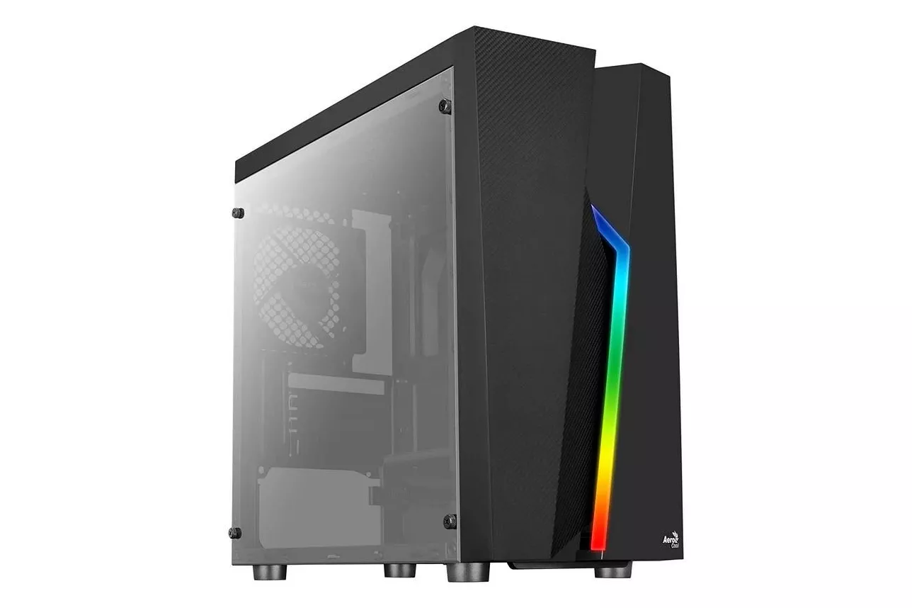 Aerocool Bolt Mini RGB USB 3.0 con Ventana Negro