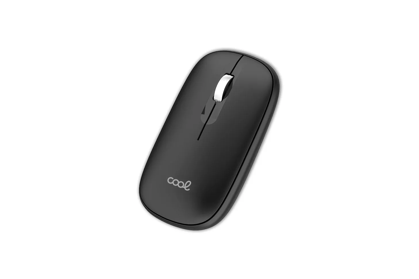 Cool Slim Ratón Inalámbrico 2 en 1 (Bluetooth + Adap. USB) Negro