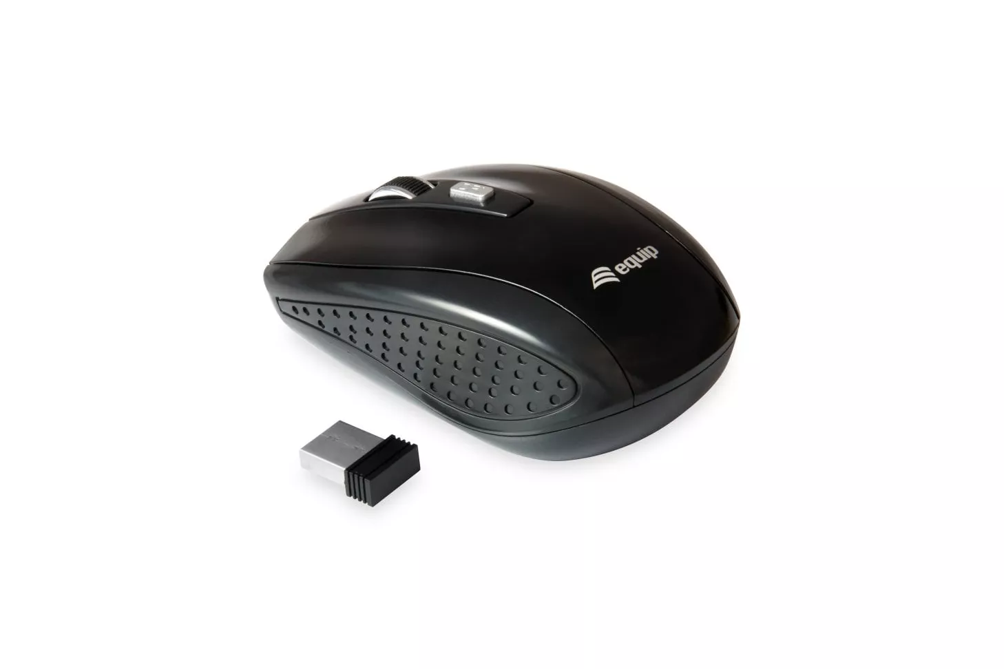 Equip Life Mini Ratón Óptico Inalámbrico 1600 DPI Negro