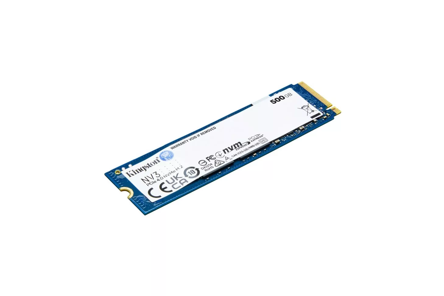 Kingston NV3 500GB SSD M.2 NVMe 2280 PCIe 4.0 3D NAND