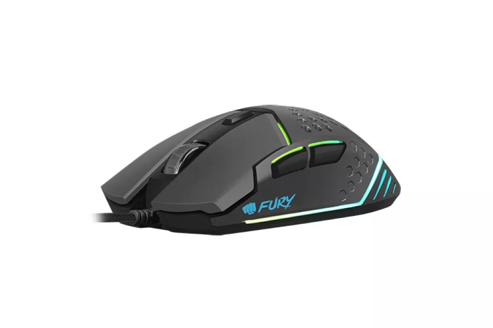 Fury Battler Ratón Gaming 6400 DPI Negro