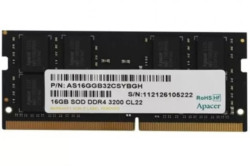 Memoria DDR4 Apacer EL.16G21.GSH 16GB 1x16GB 3200MHz CL22 SoDIMM