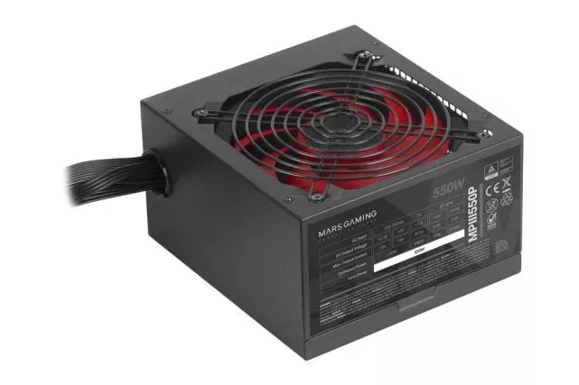 Mars Gaming MPIII550P Fuente Alimentación 550W Negra