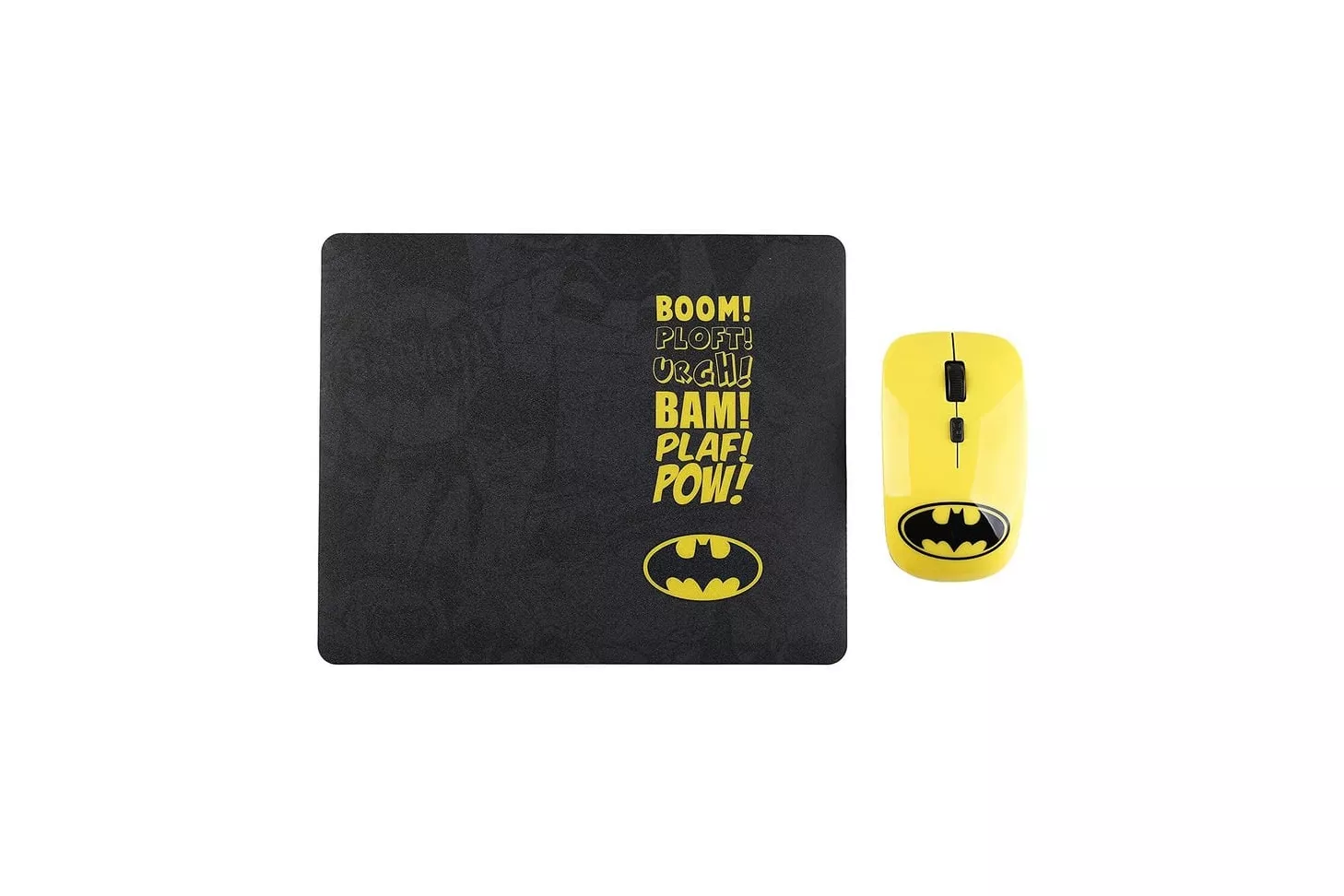 Disney Batman Pack Ratón Inalámbrico 1600 DPI + Alfombrilla