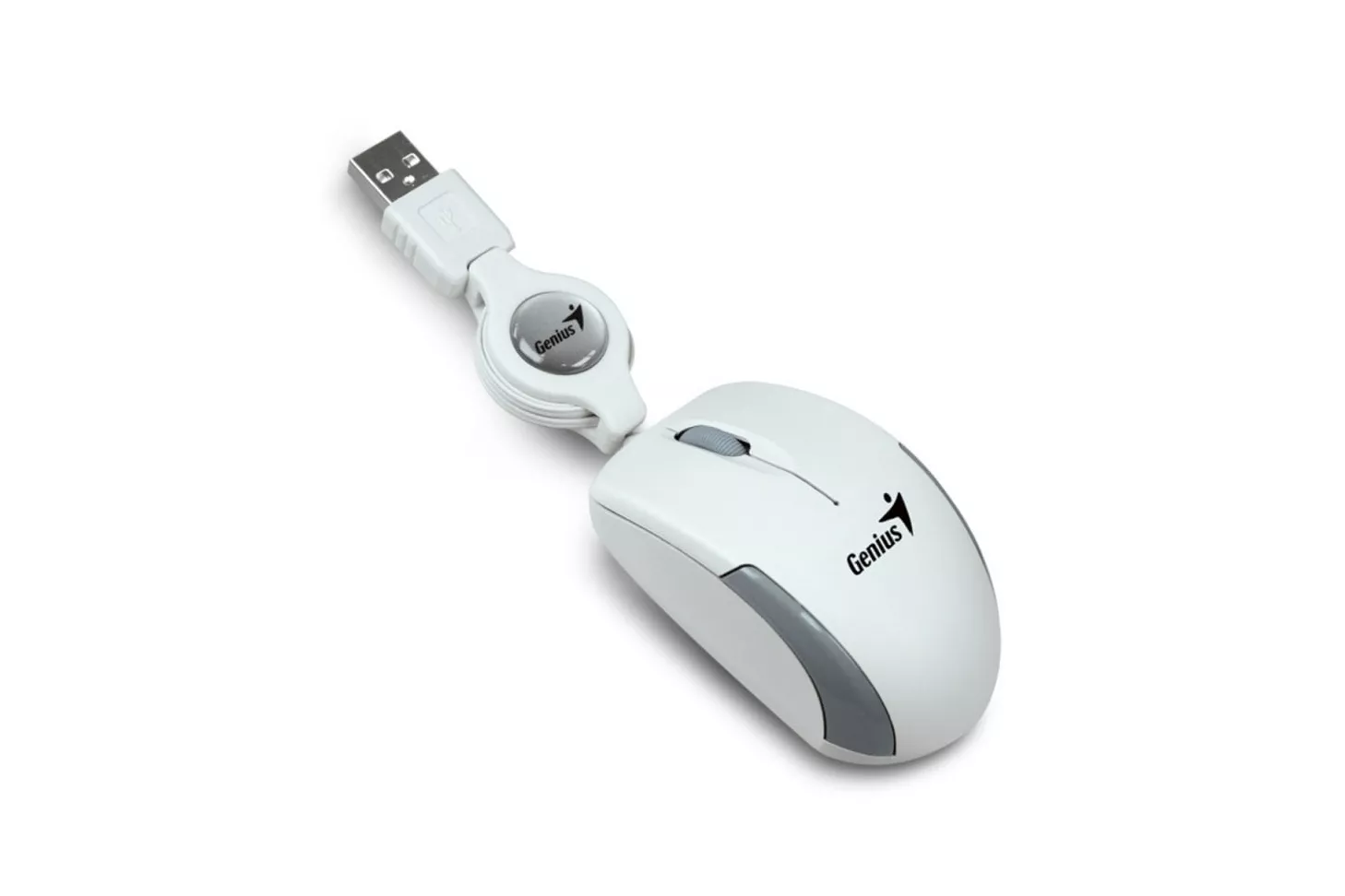 Genius Micro Traveler V2 Mini Ratón USB 1000 DPI Blanco