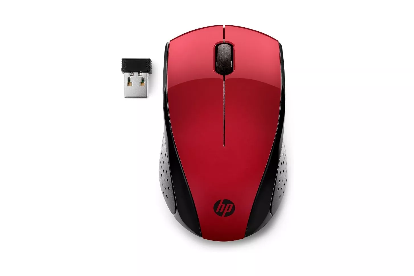 HP 220 Ratón Inalámbrico 1300 DPI Rojo