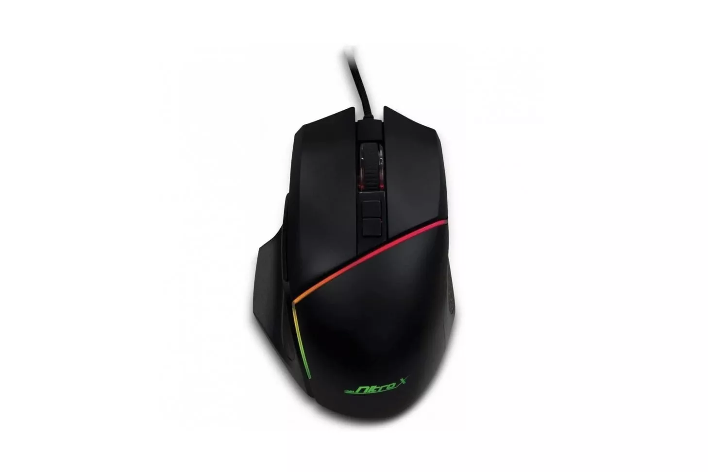 Inter-Tech Nitrox GT-100 RGB Ratón Gaming Óptico 6400 DPI