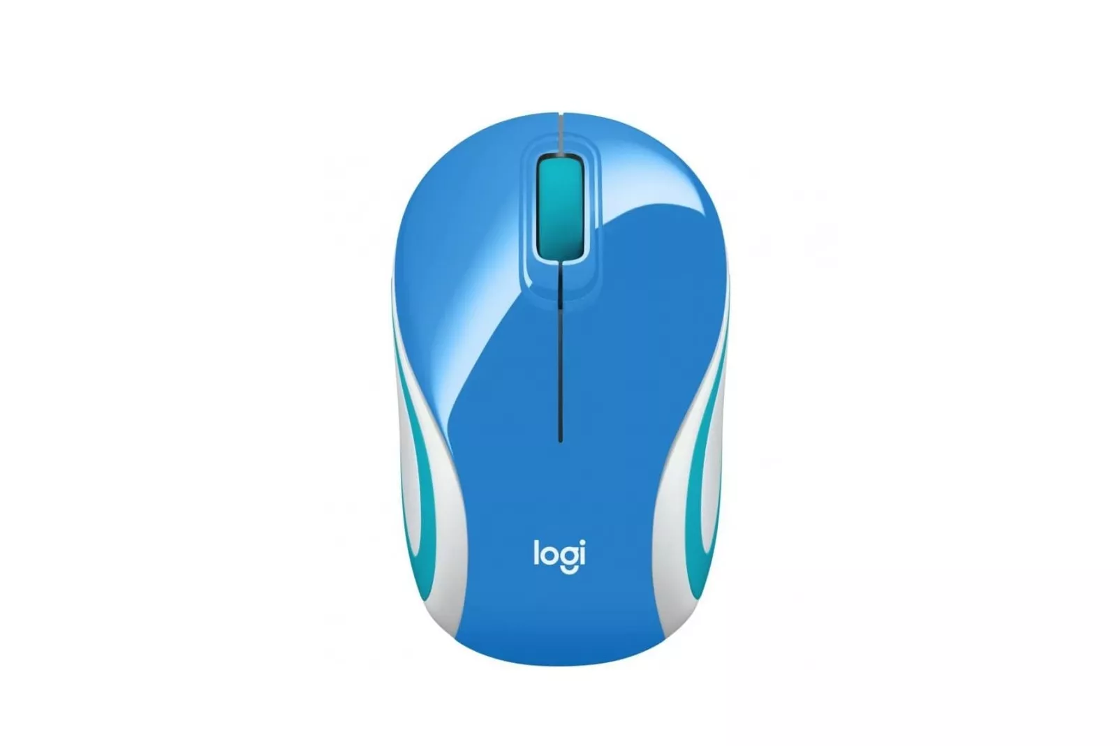 Logitech M187 Ratón Inalámbrico Mini Azul