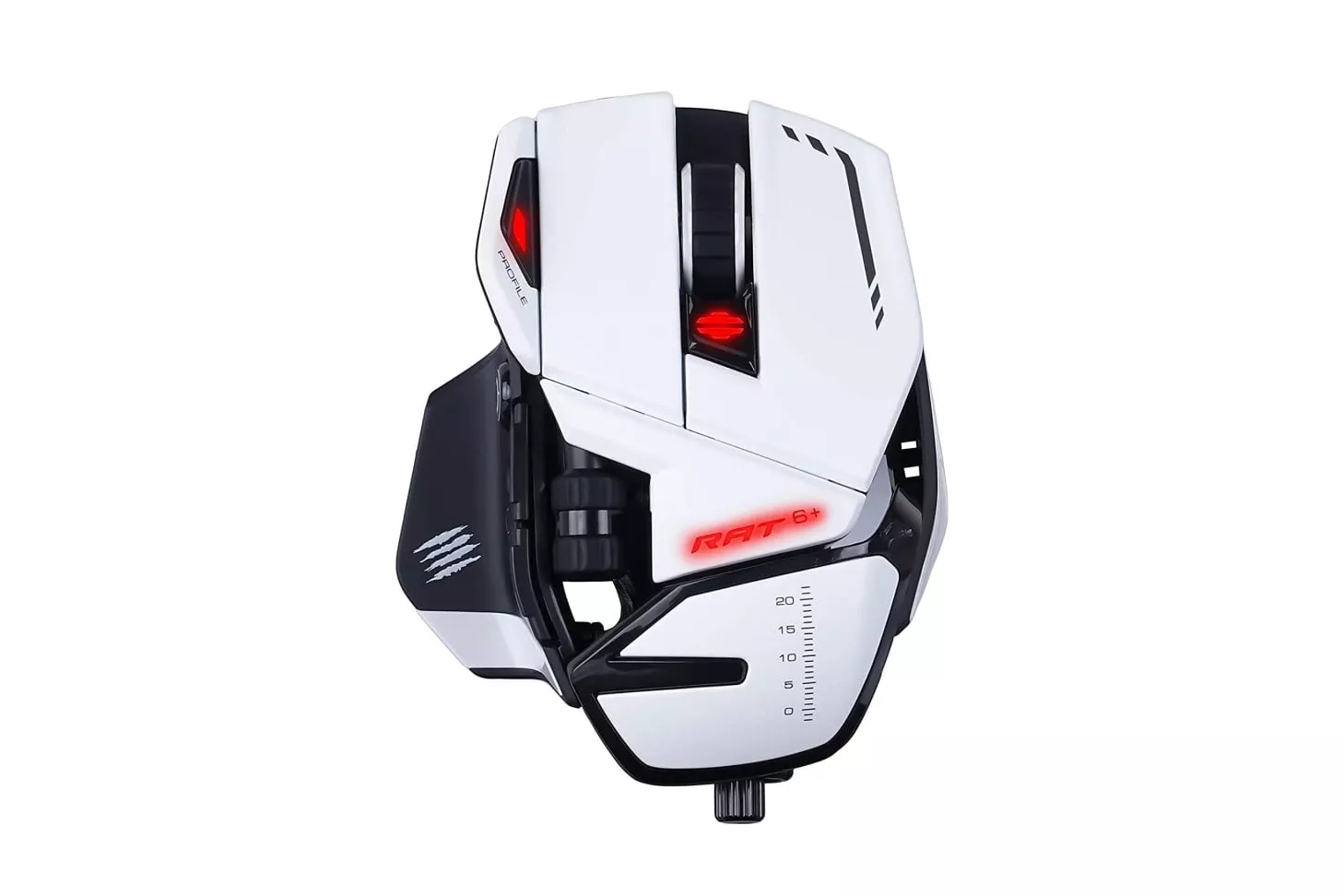 Mad Catz R.A.T. 6+ Ratón Gaming 12000DPI RGB Blanco