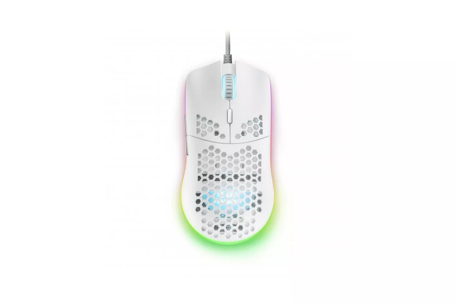 Mars Gaming MMAX Ratón Gaming RGB 12400DPI Blanco