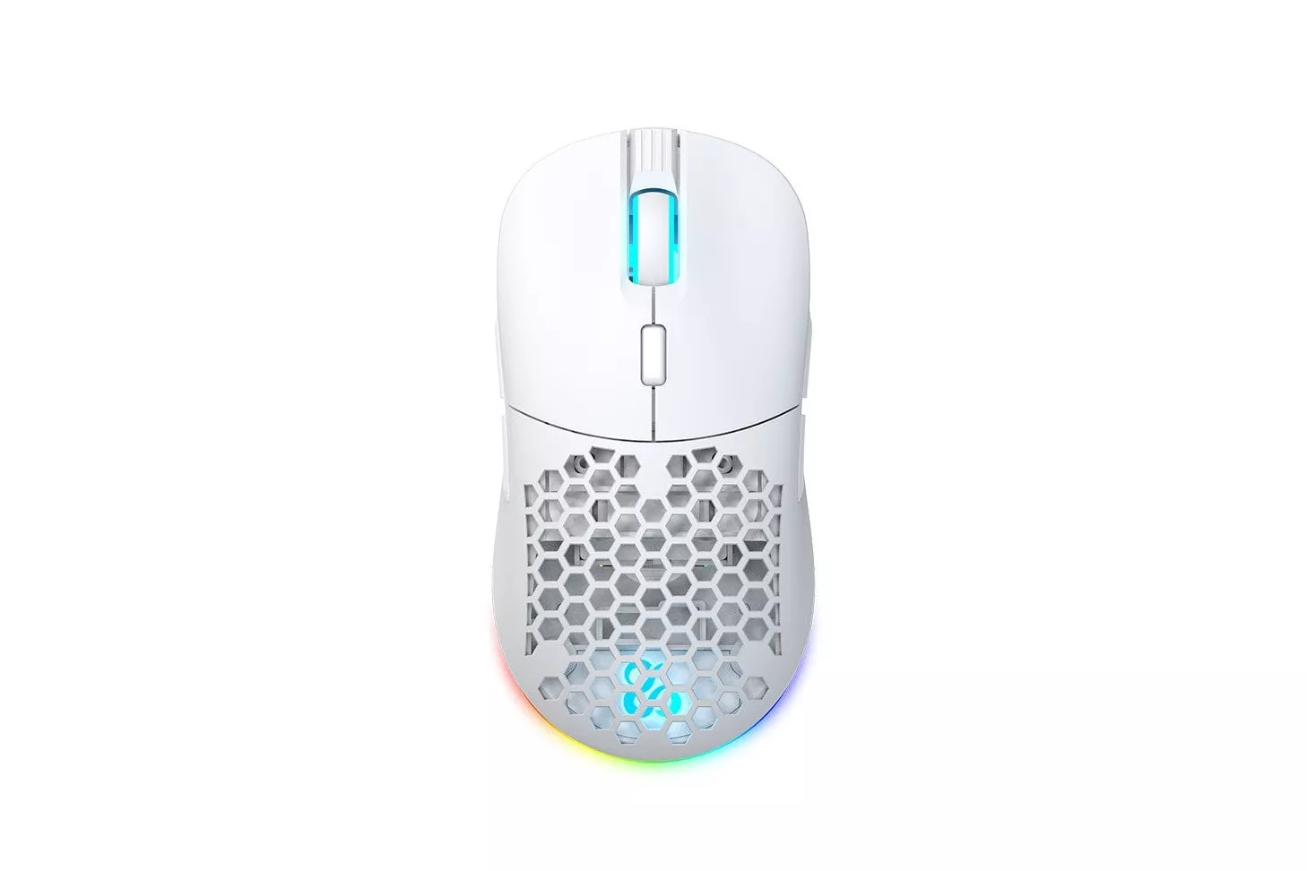 Newskill Arakne Elite Ivory Ratón Inalámbrico RGB 16000 DPI Blanco