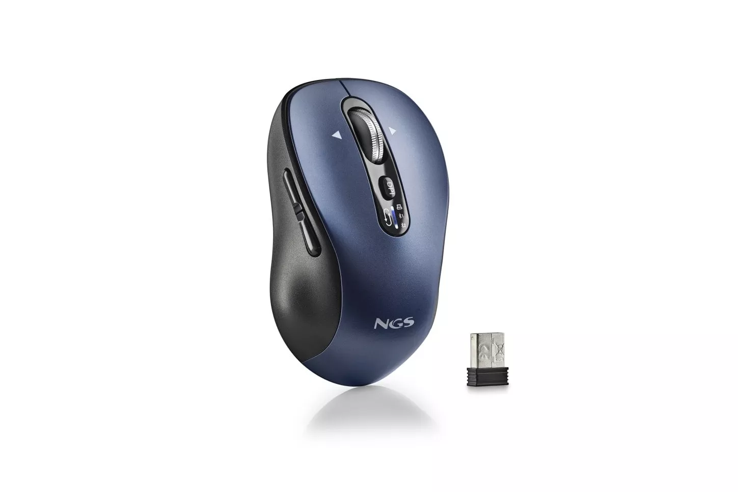 NGS INFINITY RB Ratón Multidispositivo Inalámbrico Bluetooth 3200 DPI Azul