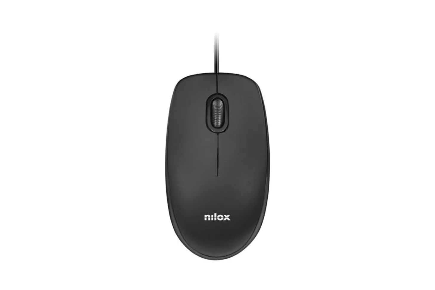 Nilox MOUSB1003 Ratón USB 1600DPI Negro