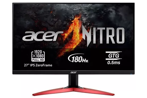 Acer - Monitor PC Gaming 69 cm (27') Acer KG271M3bmiipx, 180Hz Full HD, HDR 10, AMD FreeSync Premium, con altavoces.