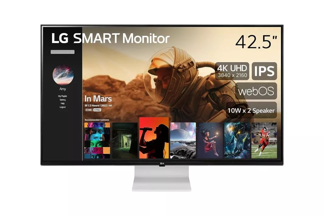 LG Smart Monitor 43SQ700S-W 42.5