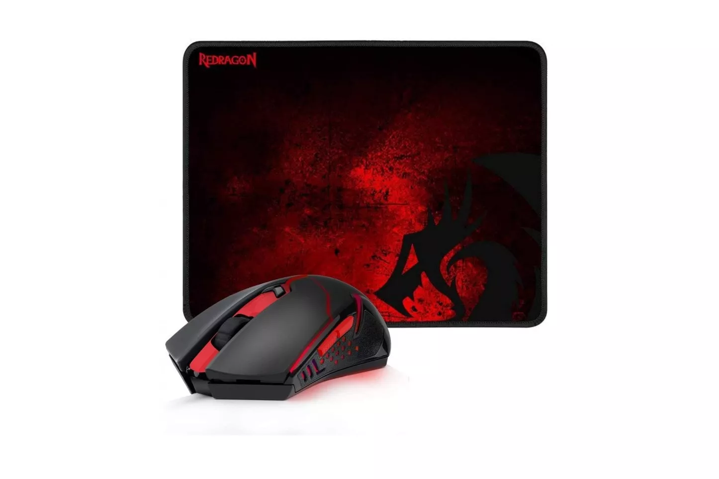 Redragon M601WL-BA Ratón Gaming Inalámbrico 2400 DPI + Alfombrilla