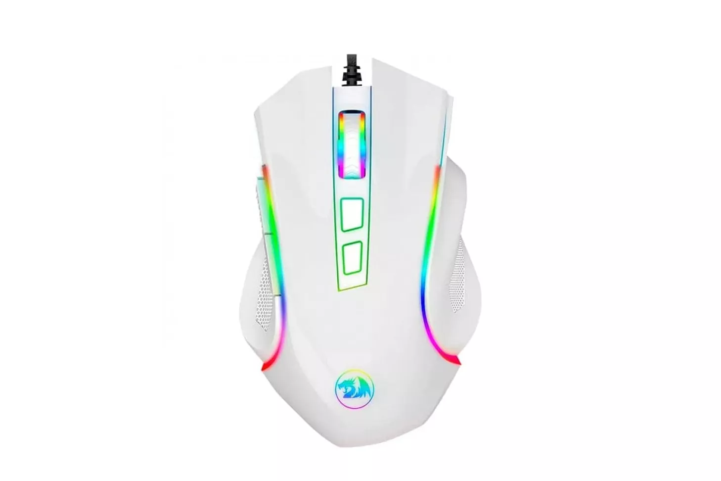 Redragon M607W Griffin Ratón Gaming RGB 7200 DPI Blanco