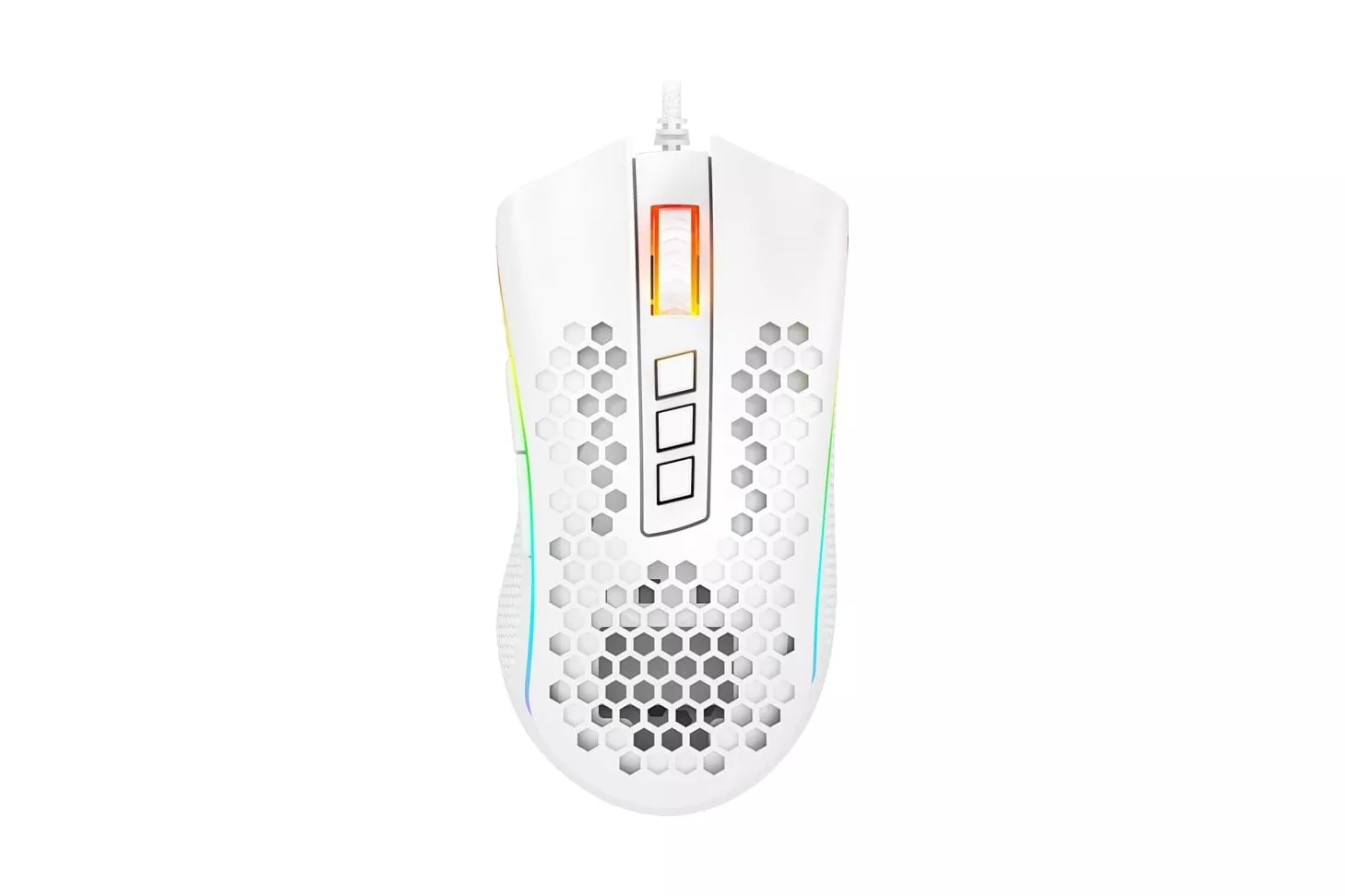 Redragon Storm Elite M988 Ratón Gaming 32000 DPI Blanco