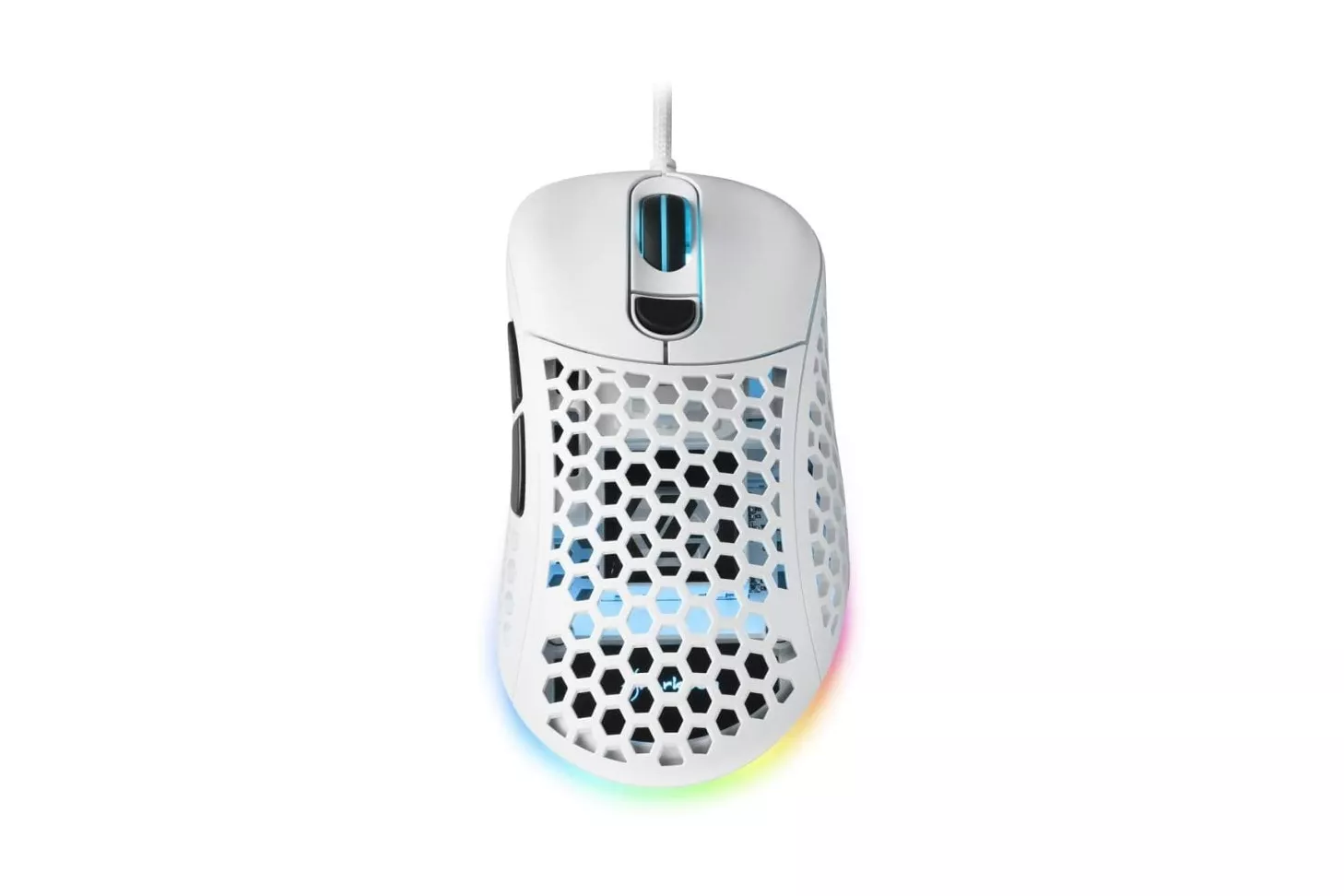 Sharkoon Light2 200 Ratón Gaming RGB 16000 DPI Blanco