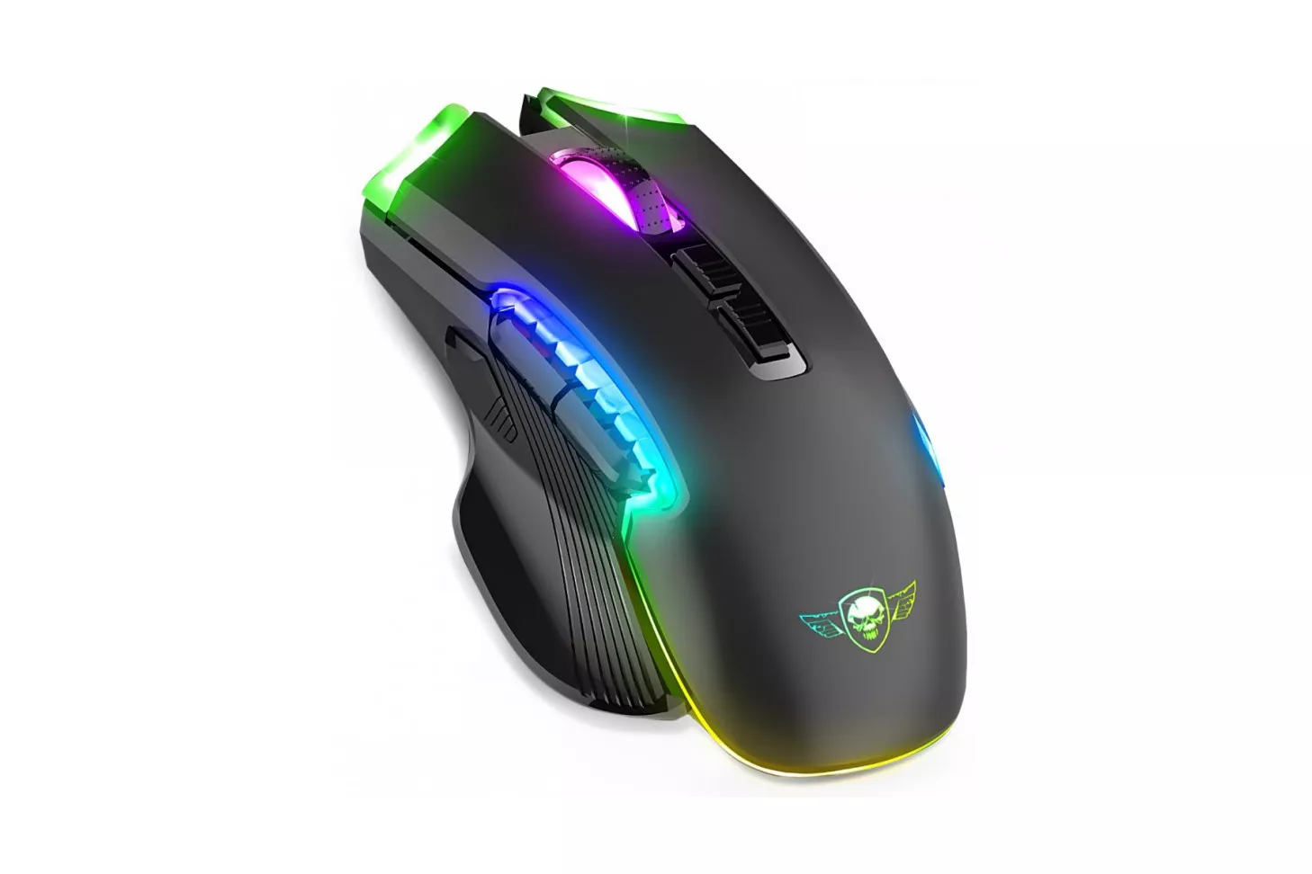 Spirit of Gamer Elite M70 Ratón Gaming Inalámbrico RGB 4800 DPI Negro