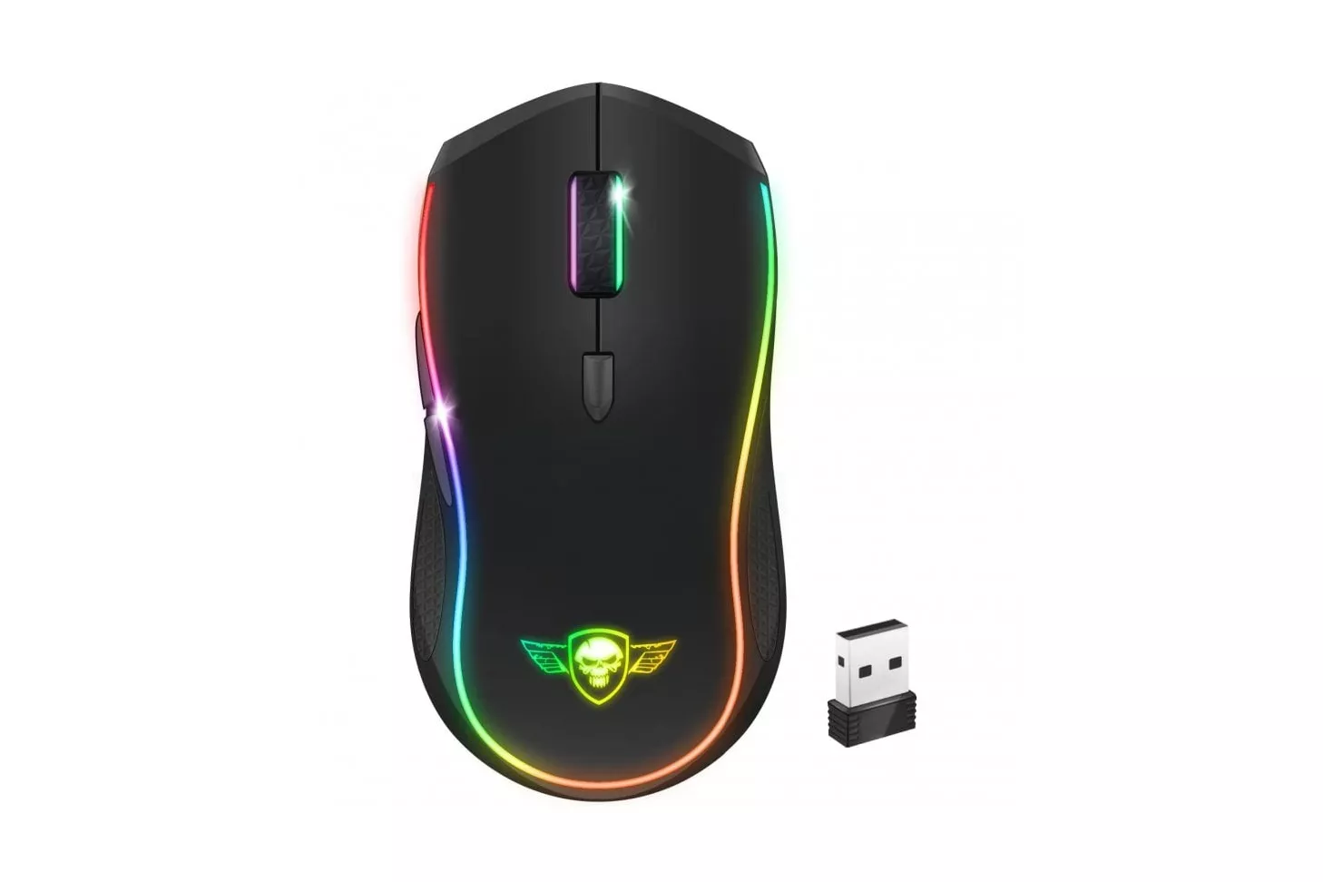 Spirit of Gamer PRO-M9 Ratón Gaming Inalámbrico RGB 4200 DPI Negro