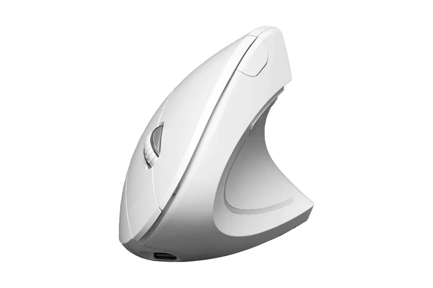 Subblim Glide Vertical Ergo Dual Ratón Vertical Ergonómico Inalámbrico para Diestros 1600 DPI Blanco